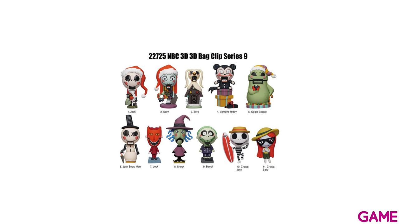 Colgante 3D Pesadilla antes de Navidad Series 9 para Mochilas y bolsos (surtido)-1