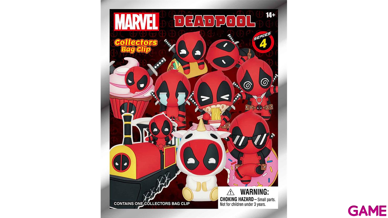 Colgante 3D Marvel Deadpool Series 4 para Mochilas y bolsos (surtido)-1