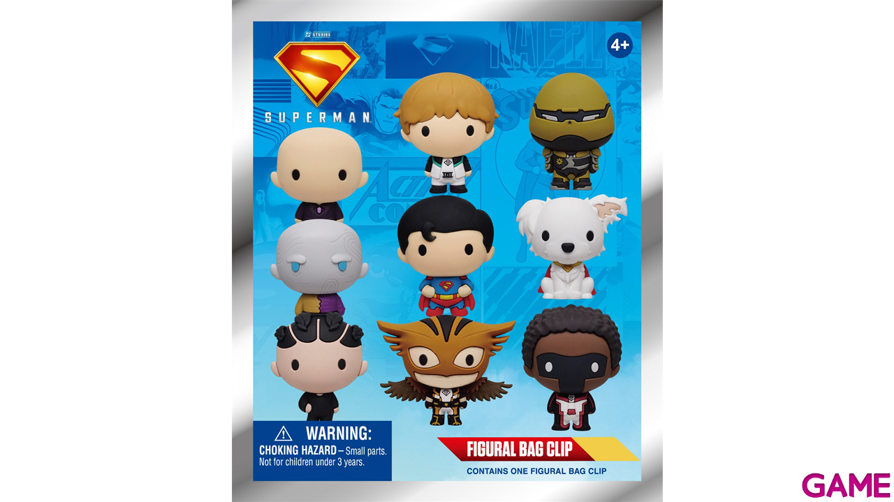 Colgante 3D Superman Legacy Series 1 para Mochilas y bolsos (surtido)-2
