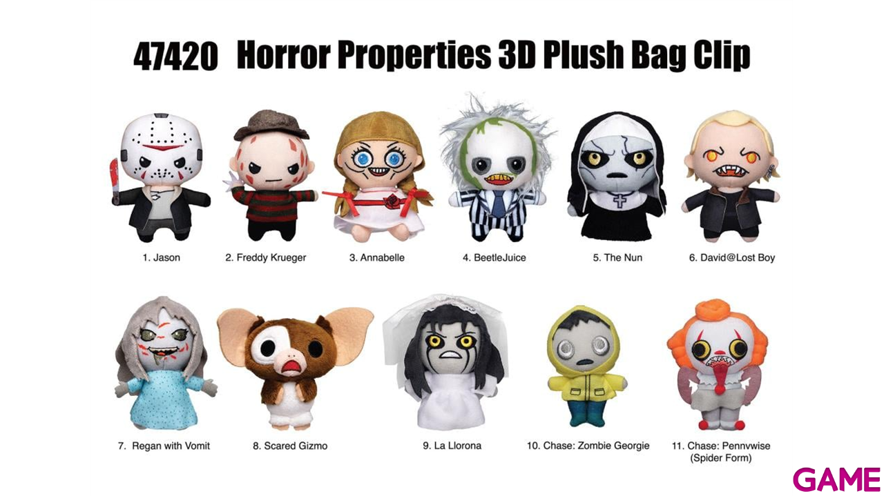 Colgante 3D Horror para Mochilas y bolsos (surtido)-0