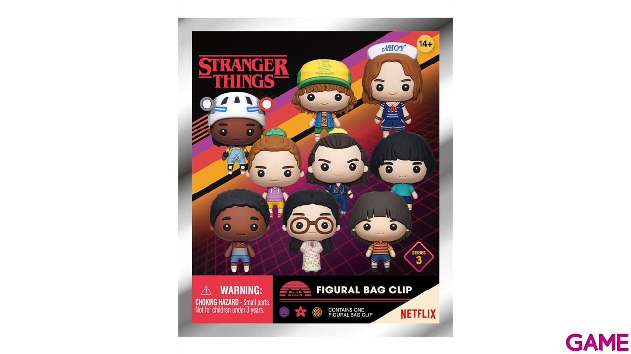 Colgante 3D Stranger Things Series 3 para Mochilas y bolsos (surtido)-1