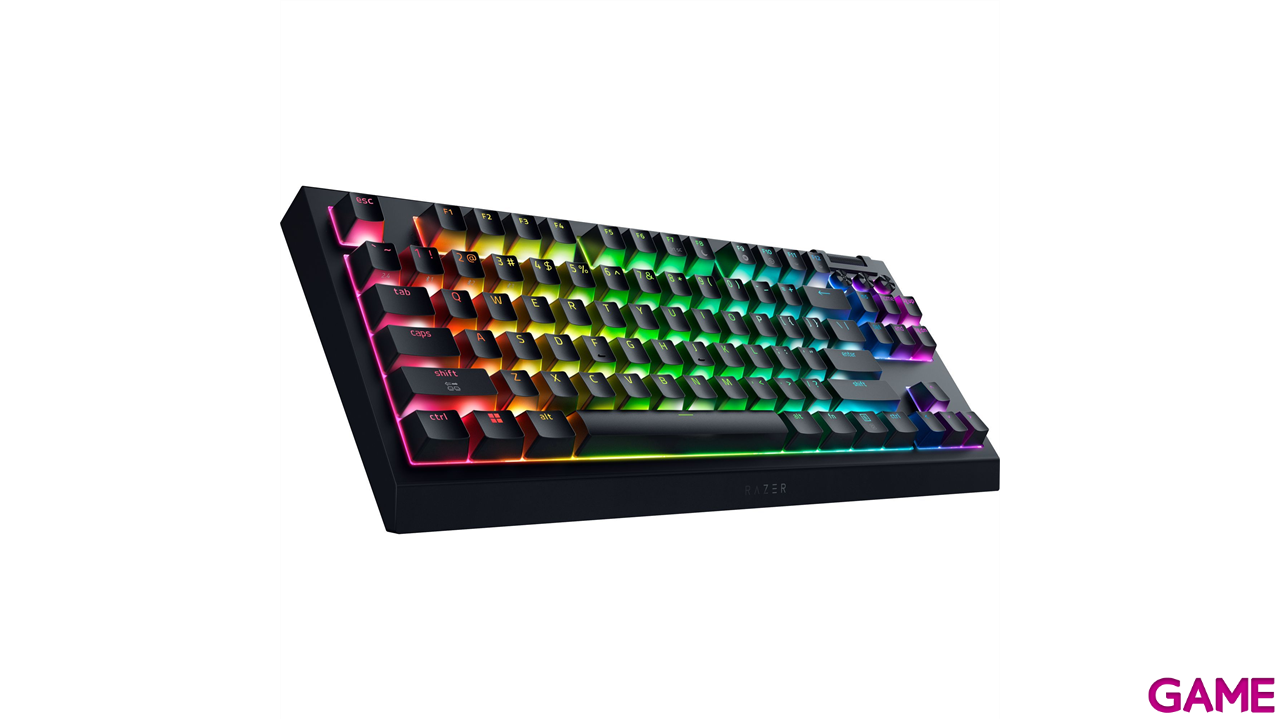 Razer BlackWidow V4 TKL HyperSpeed Wireless Bluetooth Orange Switch Spanish Layout - Teclado Gaming-9