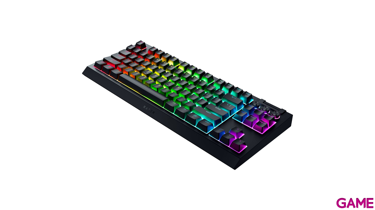 Razer BlackWidow V4 TKL HyperSpeed Wireless Bluetooth Orange Switch Spanish Layout - Teclado Gaming-3