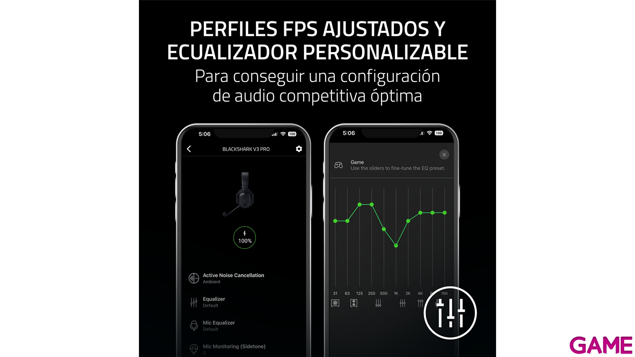 Razer BlackShark V3 Pro Black Wireless Bluetooth PC - PS5 - PS4 - XBOX - Switch - Movil - Auriculares Gaming-10