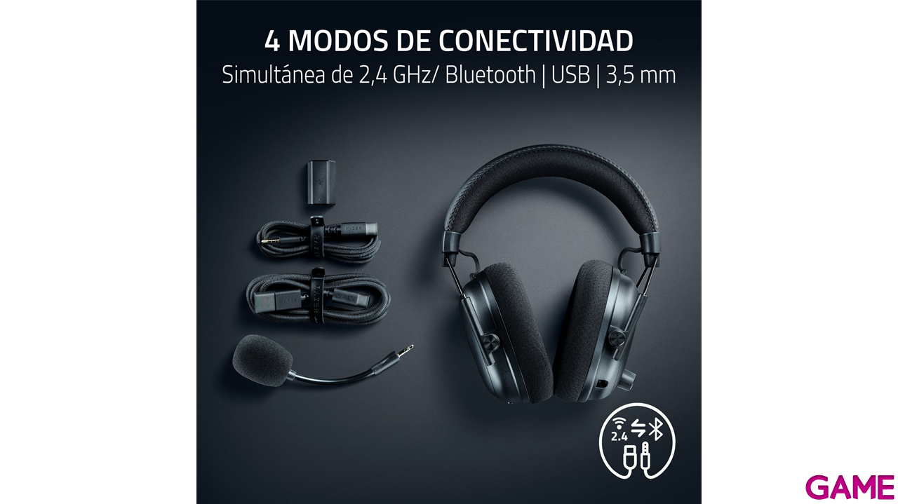 Razer BlackShark V3 Pro Black Wireless Bluetooth PC - PS5 - PS4 - XBOX - Switch - Movil - Auriculares Gaming-5