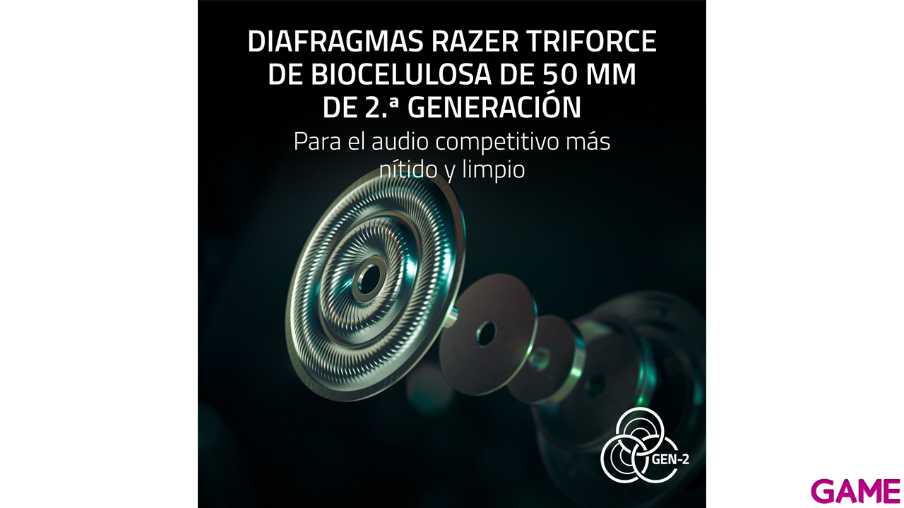 Razer BlackShark V3 Pro Licencia PlayStation Black Wireless Bluetooth PC - PS5 - PS4 - Switch - Movil - Auriculares Gaming-3