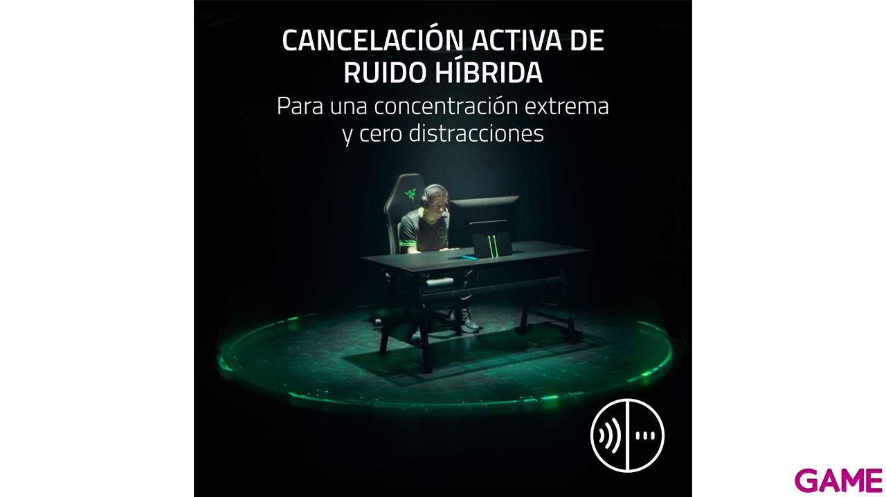 Razer BlackShark V3 Pro Licencia PlayStation Black Wireless Bluetooth PC - PS5 - PS4 - Switch - Movil - Auriculares Gaming-4