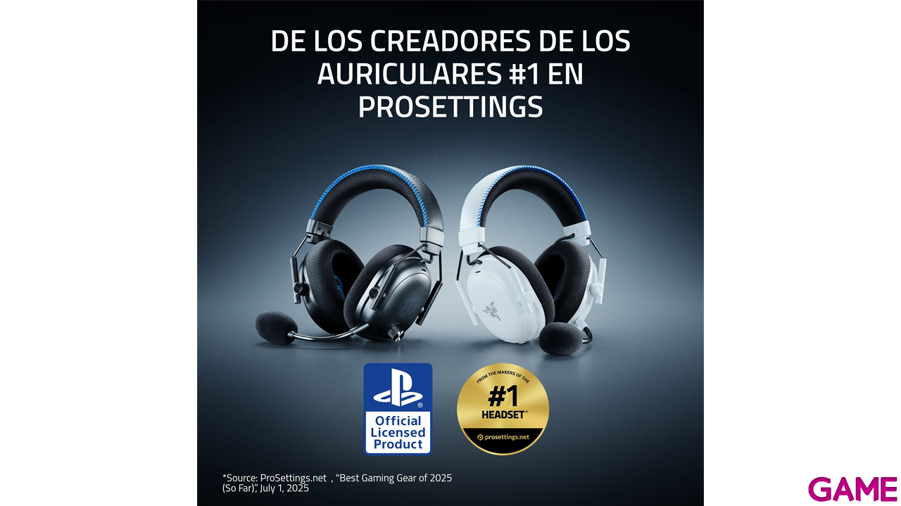 Razer BlackShark V3 Pro Licencia PlayStation White Wireless Bluetooth PC - PS5 - PS4 - Switch - Movil - Auriculares Gaming-4