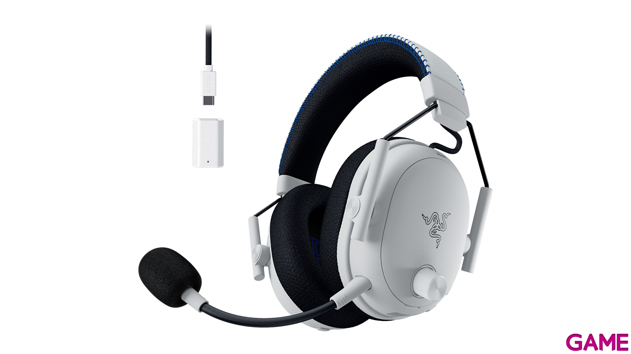 Razer BlackShark V3 Pro Licencia PlayStation White Wireless Bluetooth PC - PS5 - PS4 - Switch - Movil - Auriculares Gaming-8