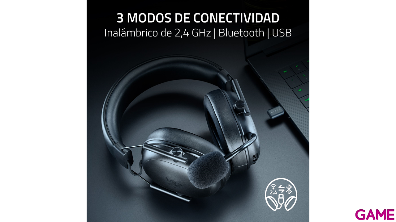 Razer BlackShark V3 X Hyperspeed Wireless Bluetooth PC - PS5 - PS4 - Switch - Movil - Auriculares Gaming-5