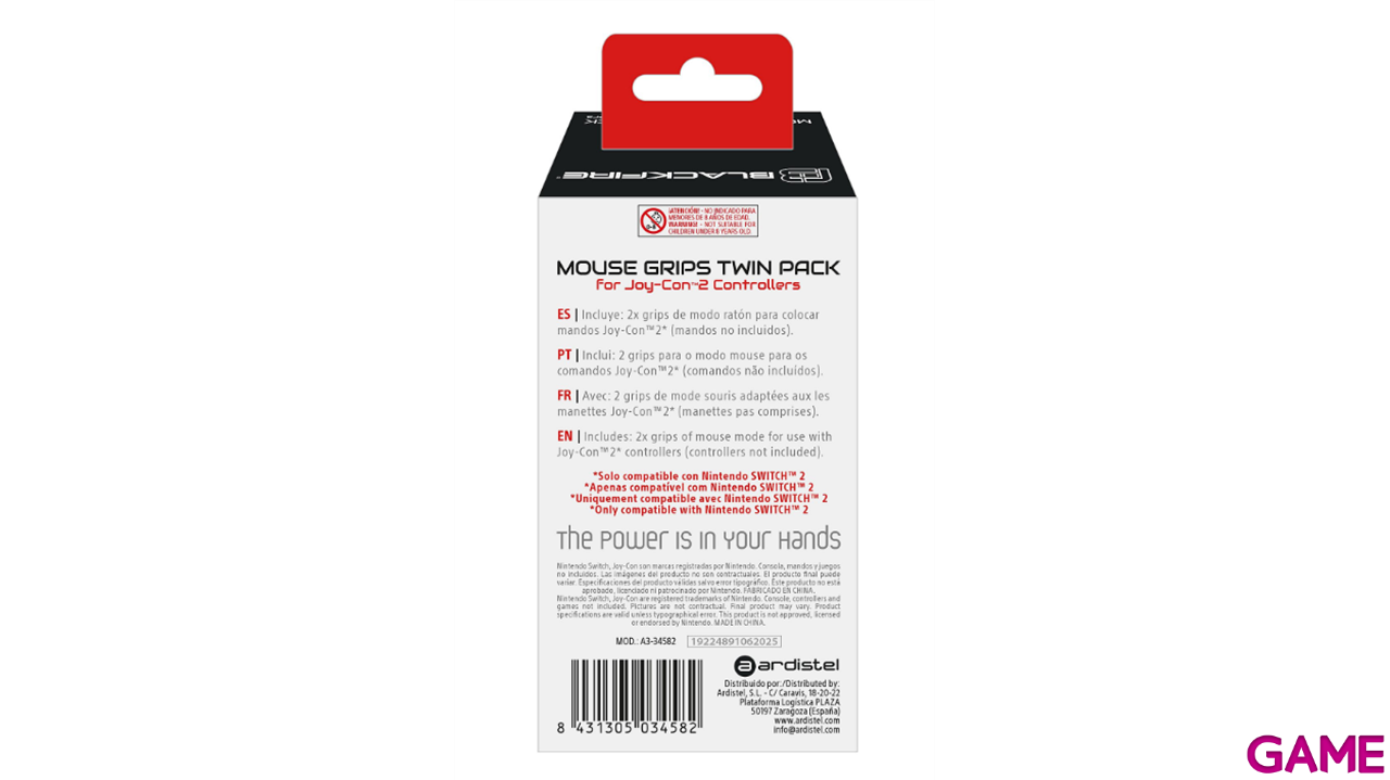 Blackfire Switch2 Kit de Grips modo Ratón para Joycon2-1