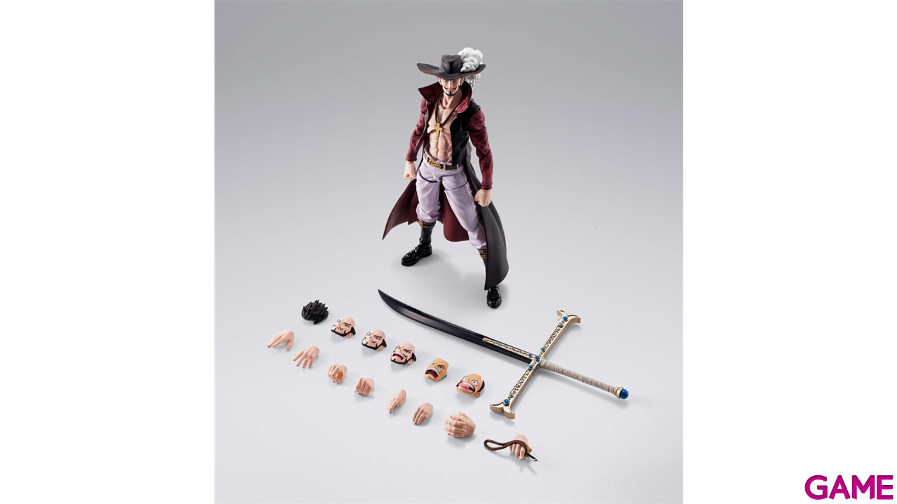 Figura One Piece S.H.Figuarts Dracule Mihawk Hawkeye de 17 cm-0