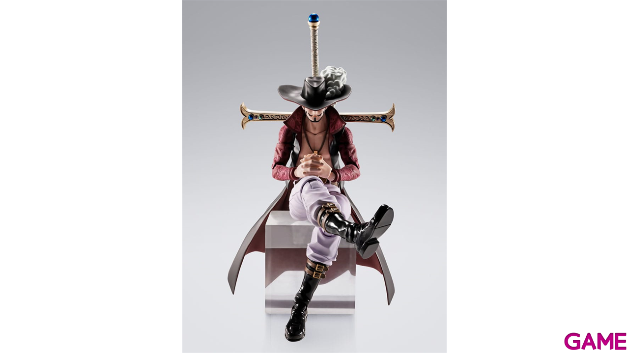 Figura One Piece S.H.Figuarts Dracule Mihawk Hawkeye de 17 cm-2