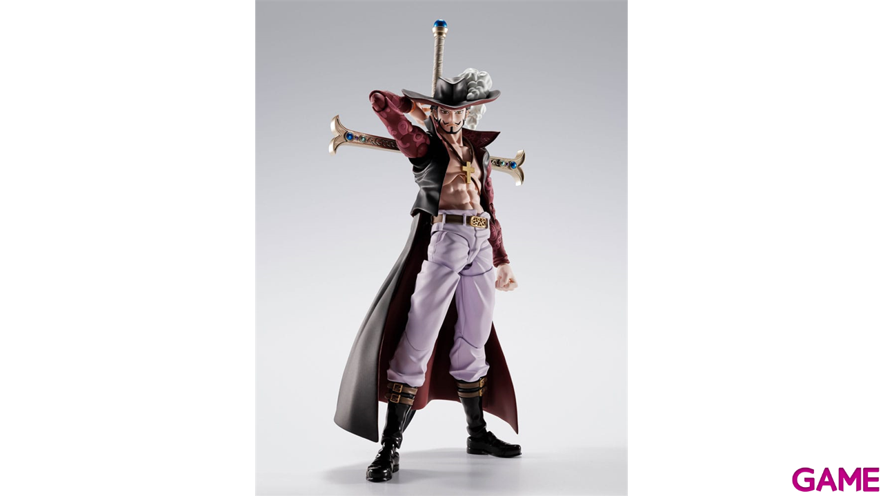Figura One Piece S.H.Figuarts Dracule Mihawk Hawkeye de 17 cm-4