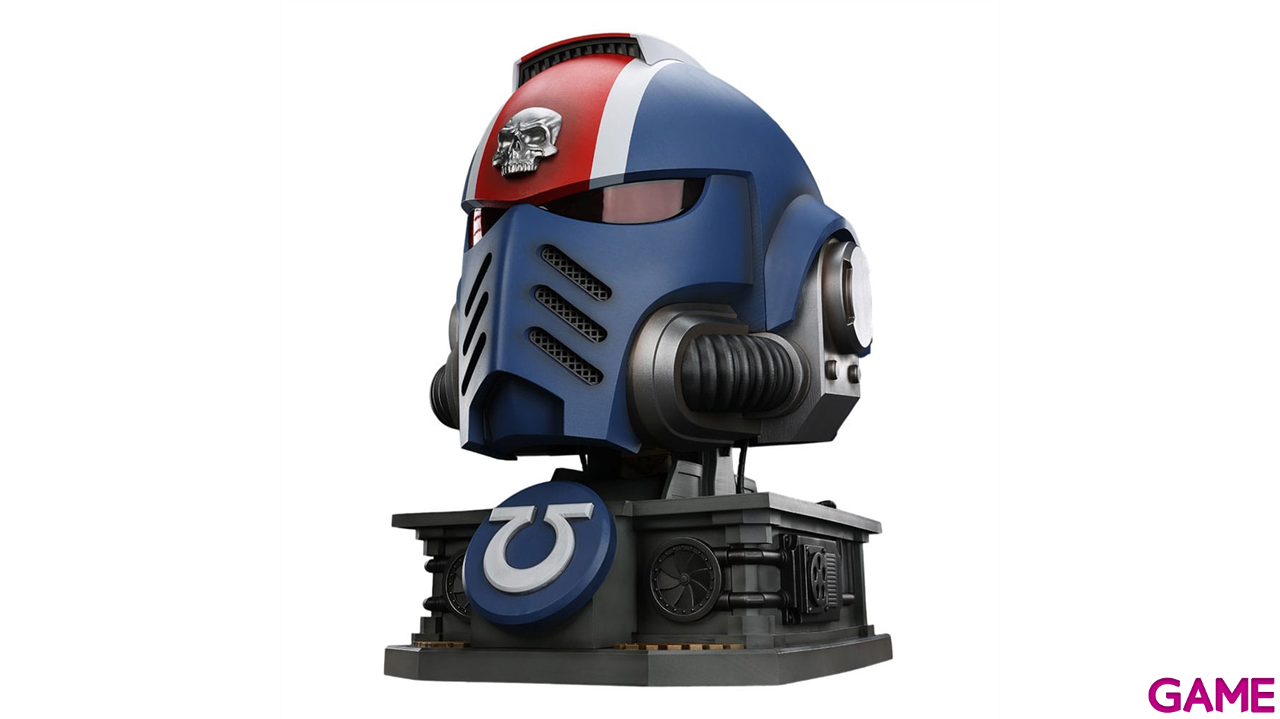 Replica Casco Warhammer 40,000: Space Marine 2 Ultramarines Teniente Titus con Display Stand de 44 cm-0