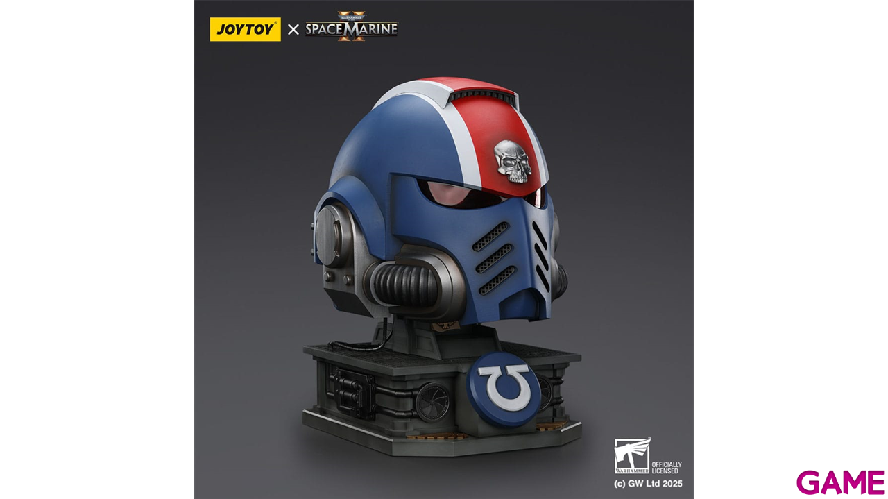 Replica Casco Warhammer 40,000: Space Marine 2 Ultramarines Teniente Titus con Display Stand de 44 cm-1