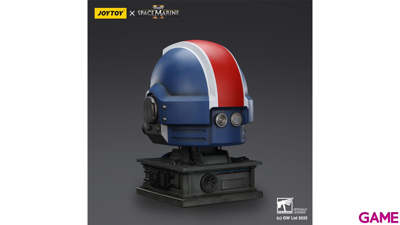Replica Casco Warhammer 40,000: Space Marine 2 Ultramarines Teniente Titus con Display Stand de 44 cm-2