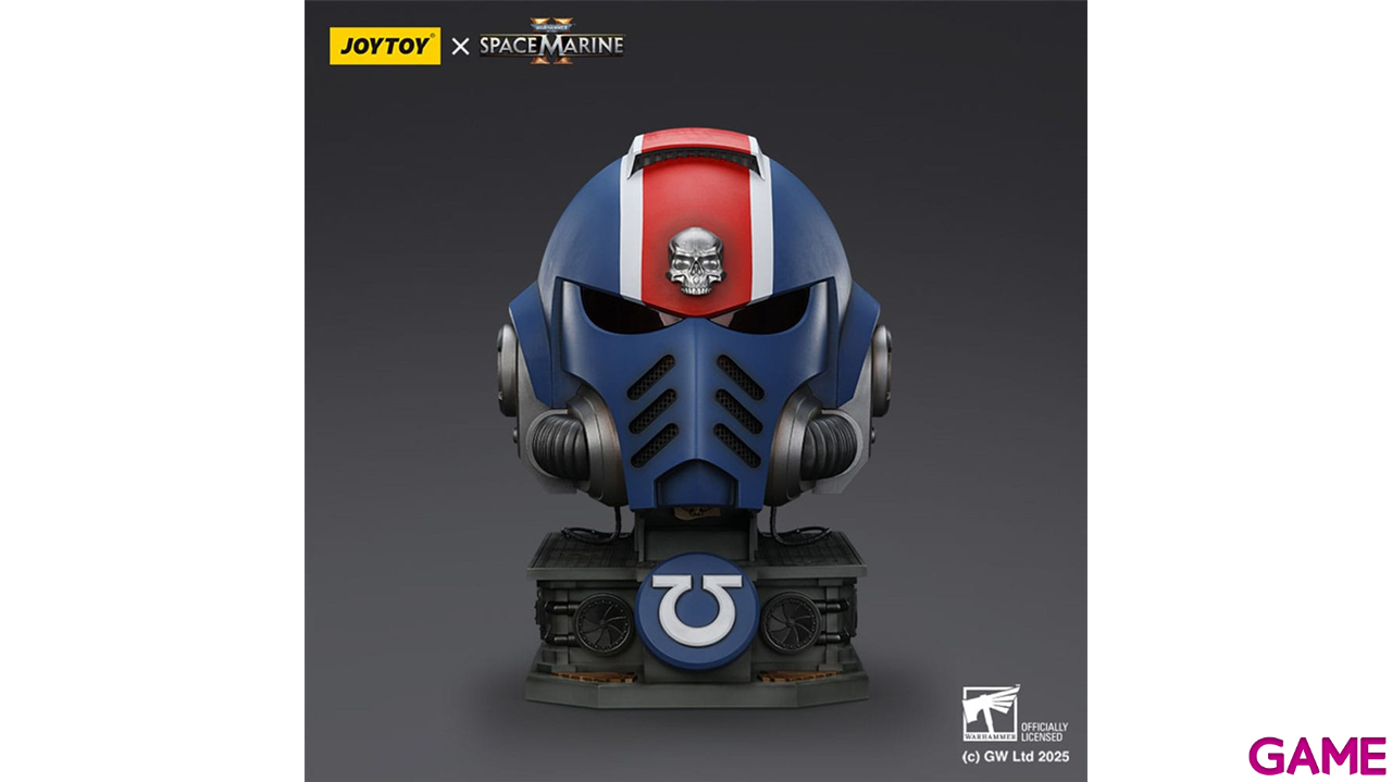 Replica Casco Warhammer 40,000: Space Marine 2 Ultramarines Teniente Titus con Display Stand de 44 cm-4
