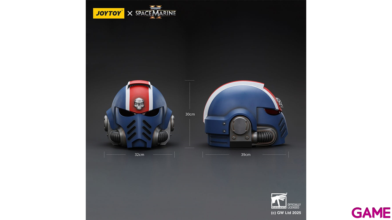 Replica Casco Warhammer 40,000: Space Marine 2 Ultramarines Teniente Titus de 30 cm-3