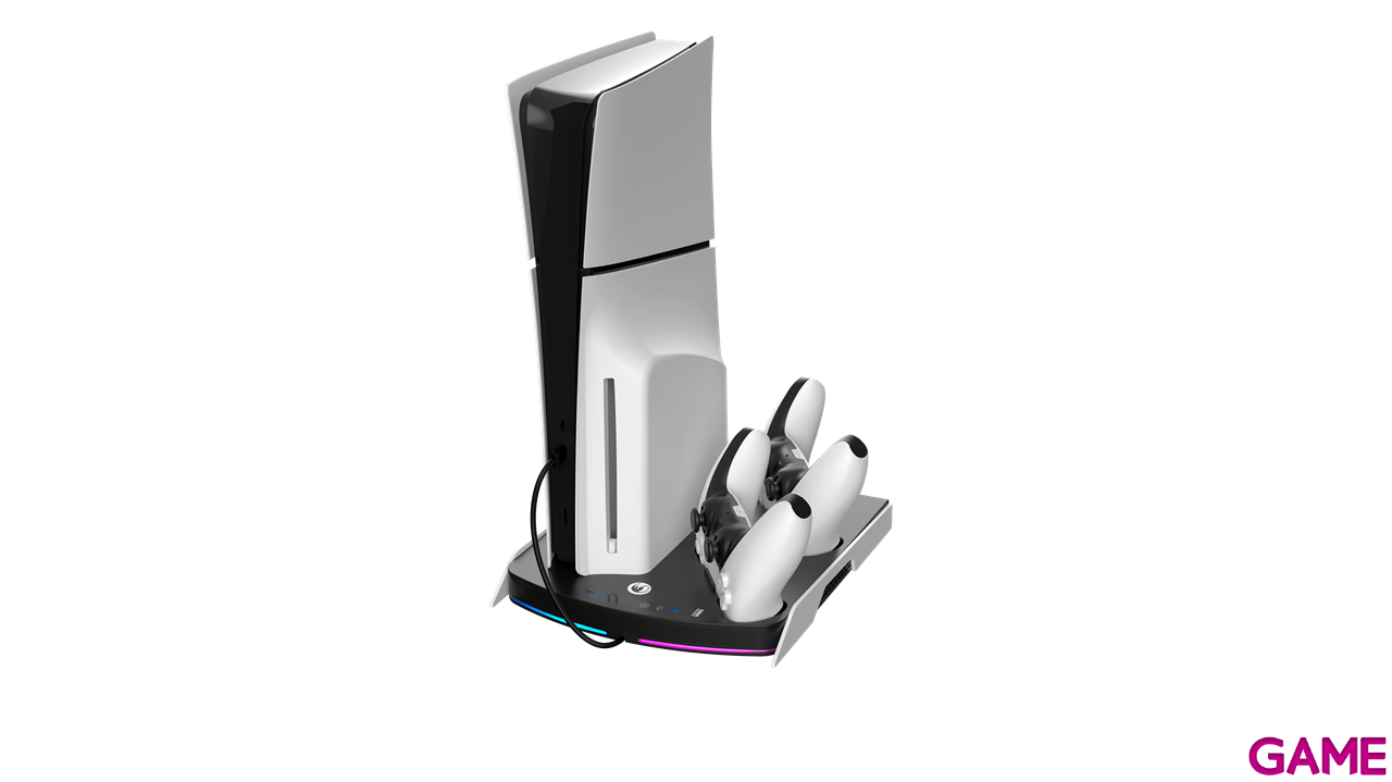 Base PS5, PS5 Pro y PS5 Slim con Ventilación y Cargador Mandos-4