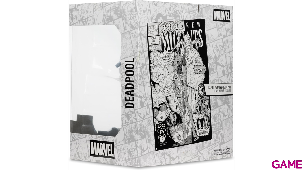 Figura Marvel Collection Deadpool The New Mutants Line Art Gold Label-1