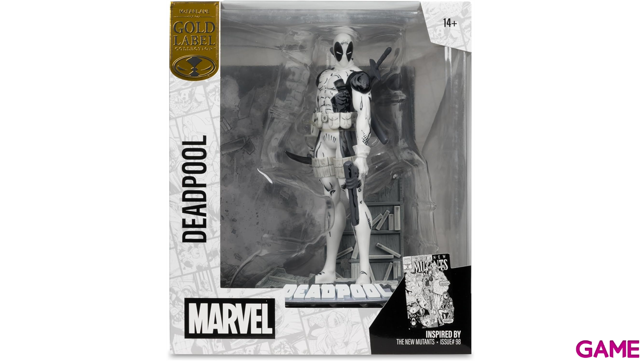 Figura Marvel Collection Deadpool The New Mutants Line Art Gold Label-2