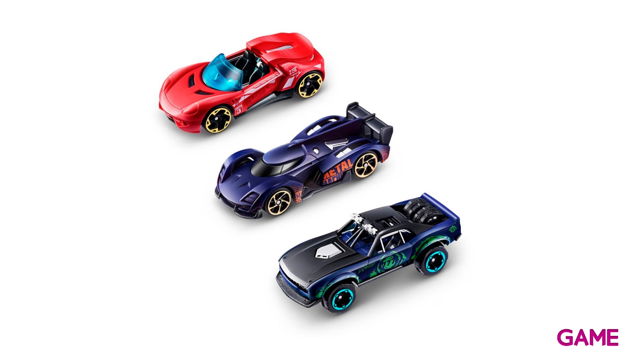 Metal Machines Pack 3 Mini Vehículos (Cambia color)-0