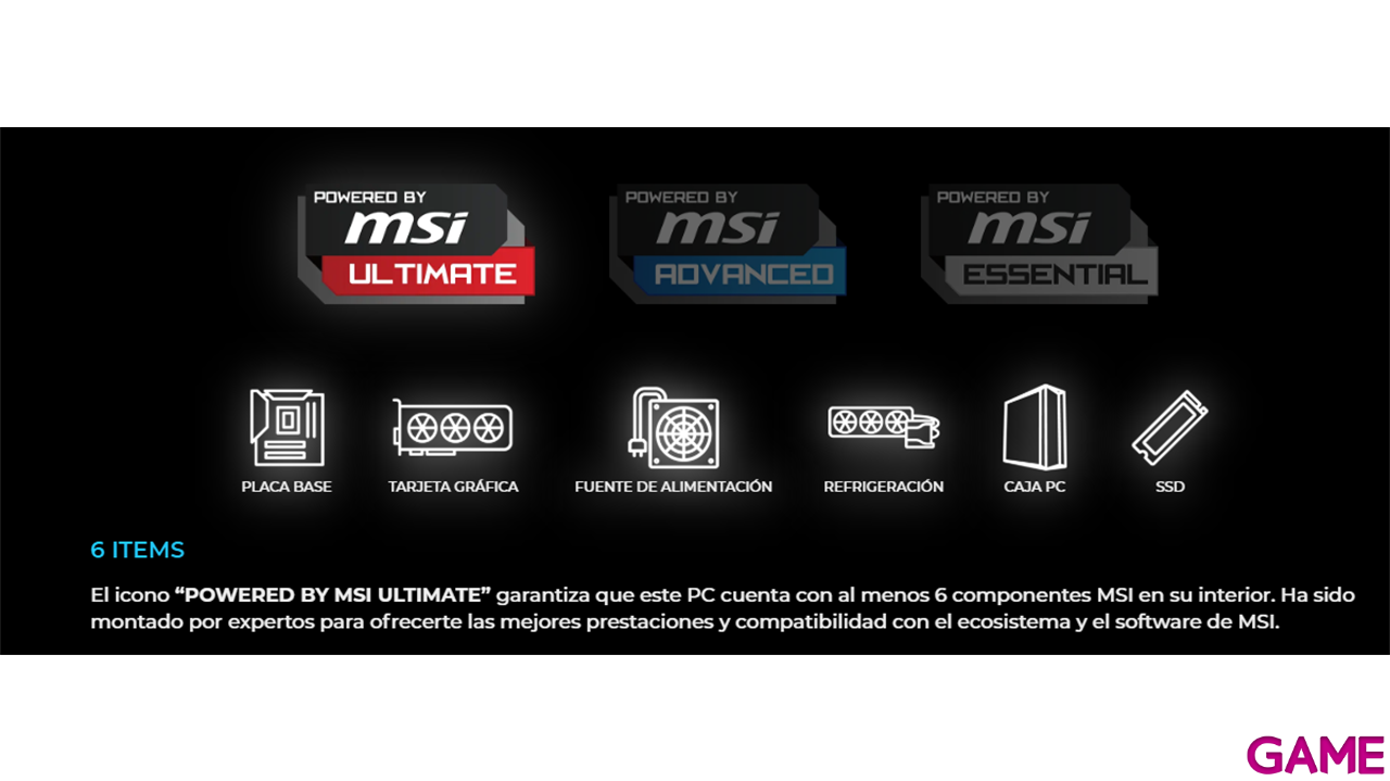 GAMEPC PRO By MSI 570M i5-12400F - RTX 5070 - 32GB - 1TB SSD - W11 - Ordenador Sobremesa Gaming-0
