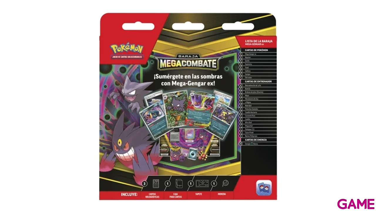 Pokémon Baraja Megacombate Mega Gengar ex / Mega Diancie ex (surtido)-0
