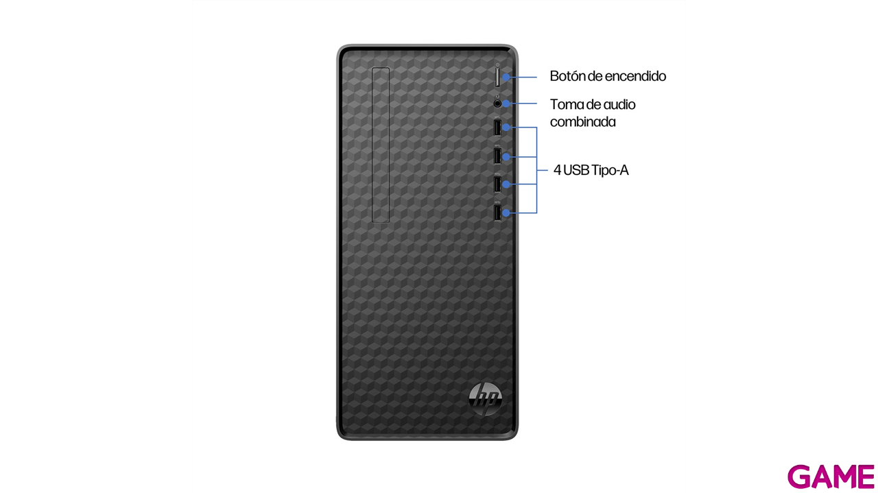 HP M01-F3016ns i3-13100 - 8GB - 512GB SSD - W11 - Ordenador Sobremesa-0