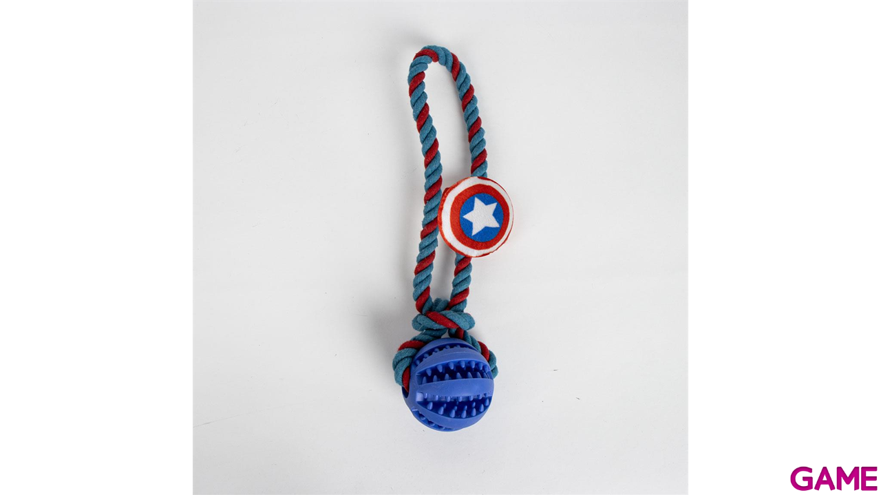 Juguete Para Perro Cuerda Avengers Capitan America-1