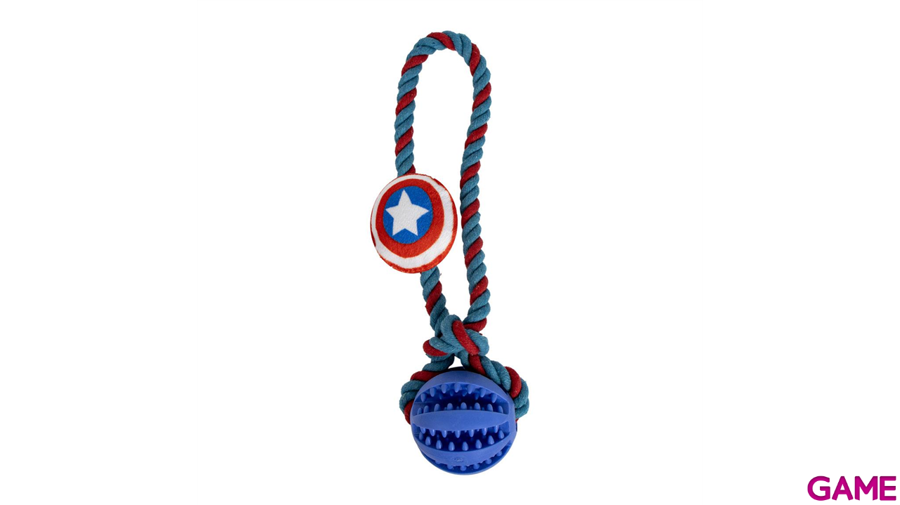 Juguete Para Perro Cuerda Avengers Capitan America-2