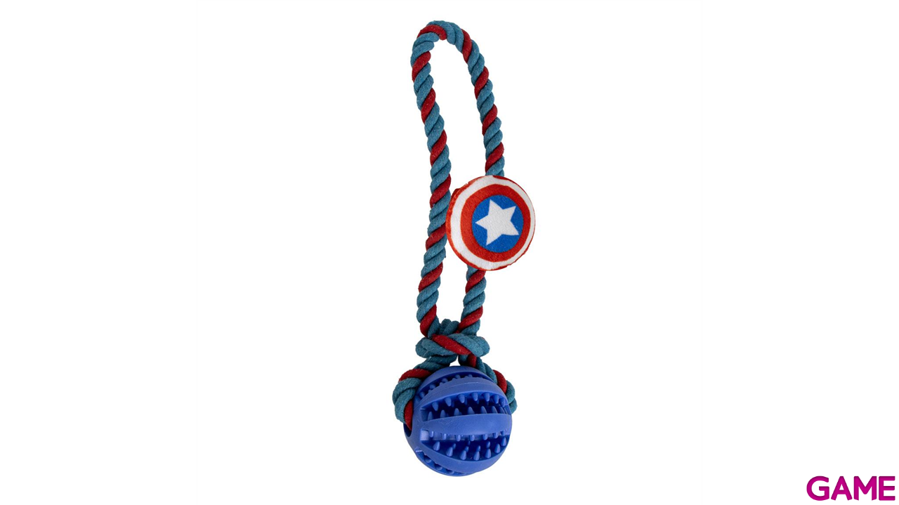 Juguete Para Perro Cuerda Avengers Capitan America-3