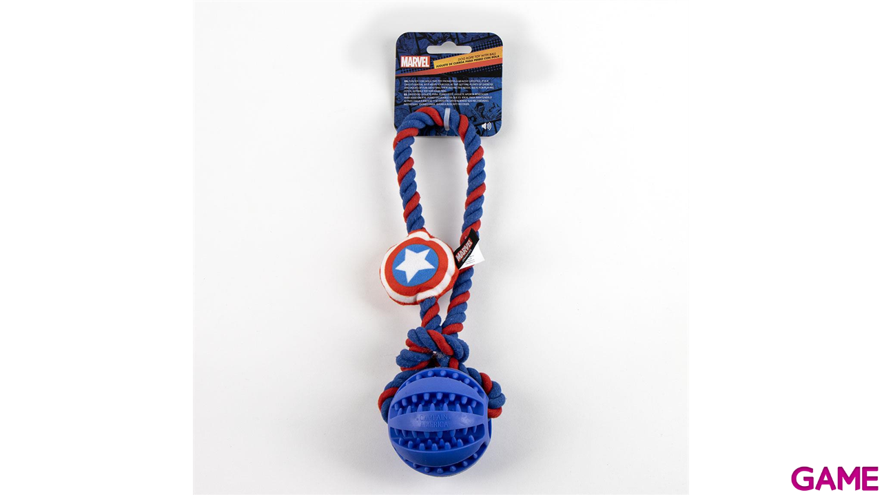 Juguete Para Perro Cuerda Avengers Capitan America-4