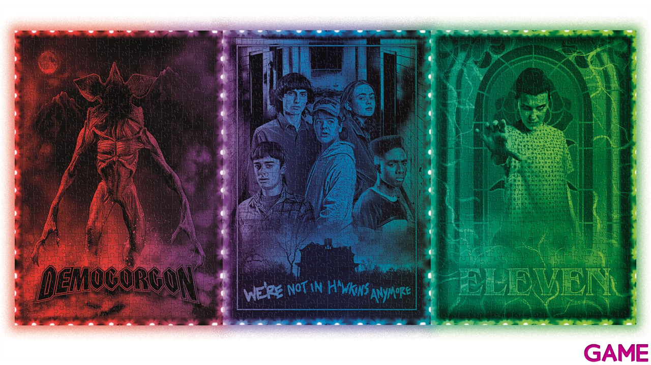 Puzzle con iluminacion y marco Stranger Things Eleven de 520 piezas-3
