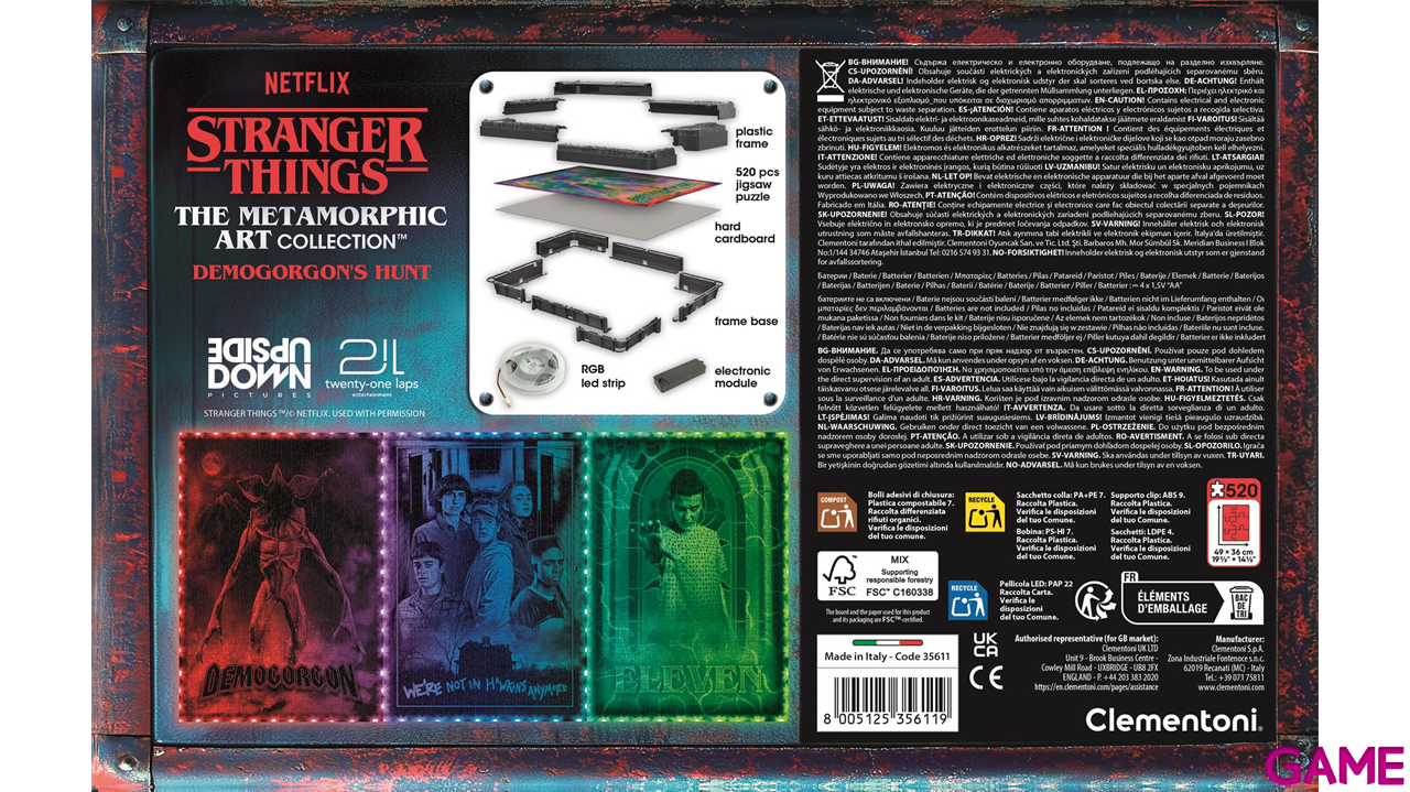 Puzzle con iluminacion y marco Stranger Things Eleven de 520 piezas-4