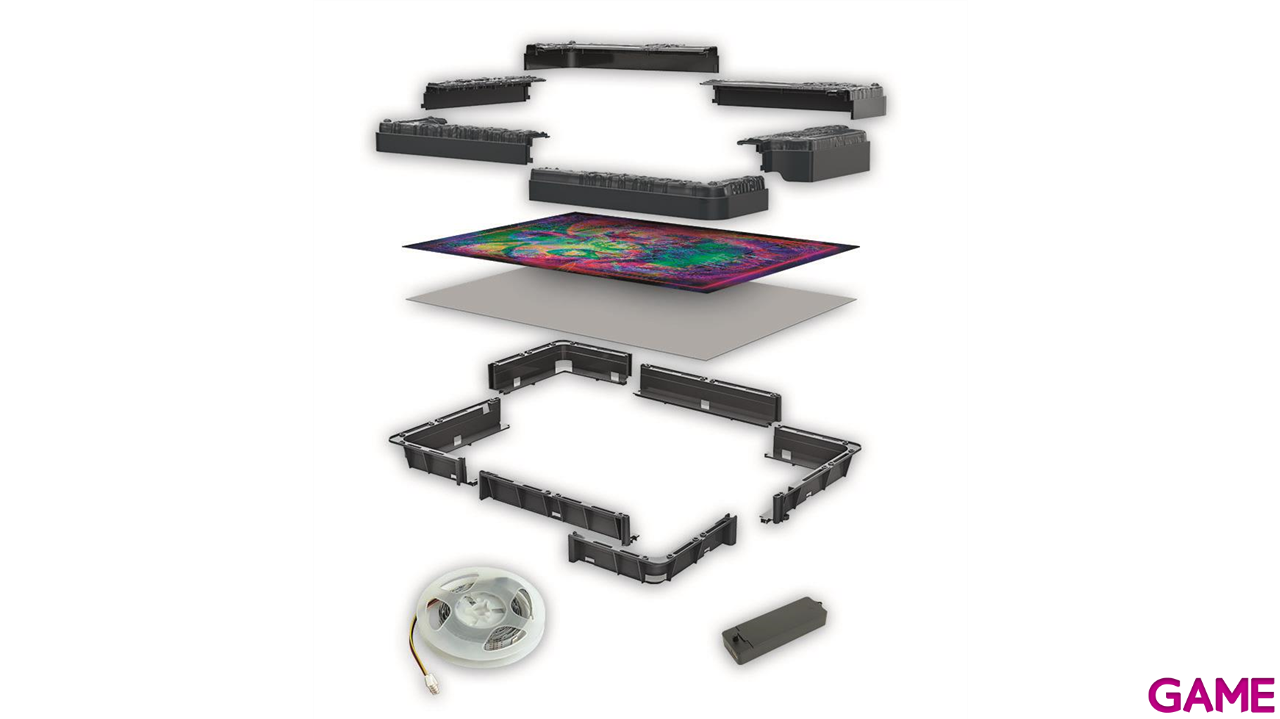 Puzzle con iluminacion y marco Stranger Things The Upside Down de 520 piezas-2