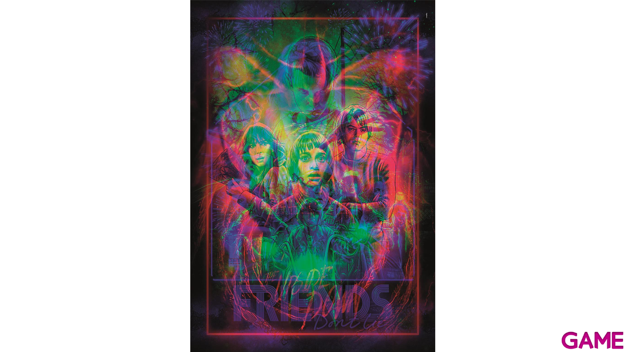 Puzzle con iluminacion y marco Stranger Things The Upside Down de 520 piezas-3