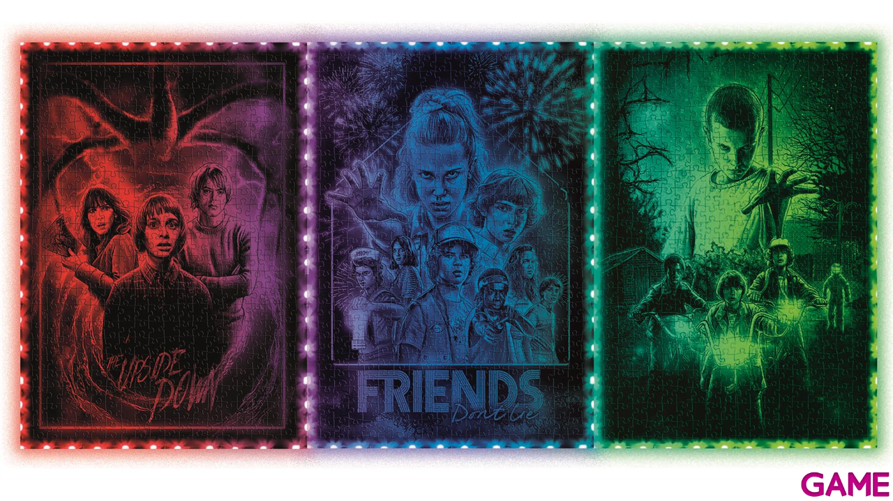 Puzzle con iluminacion y marco Stranger Things The Upside Down de 520 piezas-4