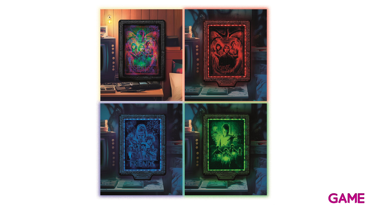 Puzzle con iluminacion y marco Stranger Things The Upside Down de 520 piezas-1