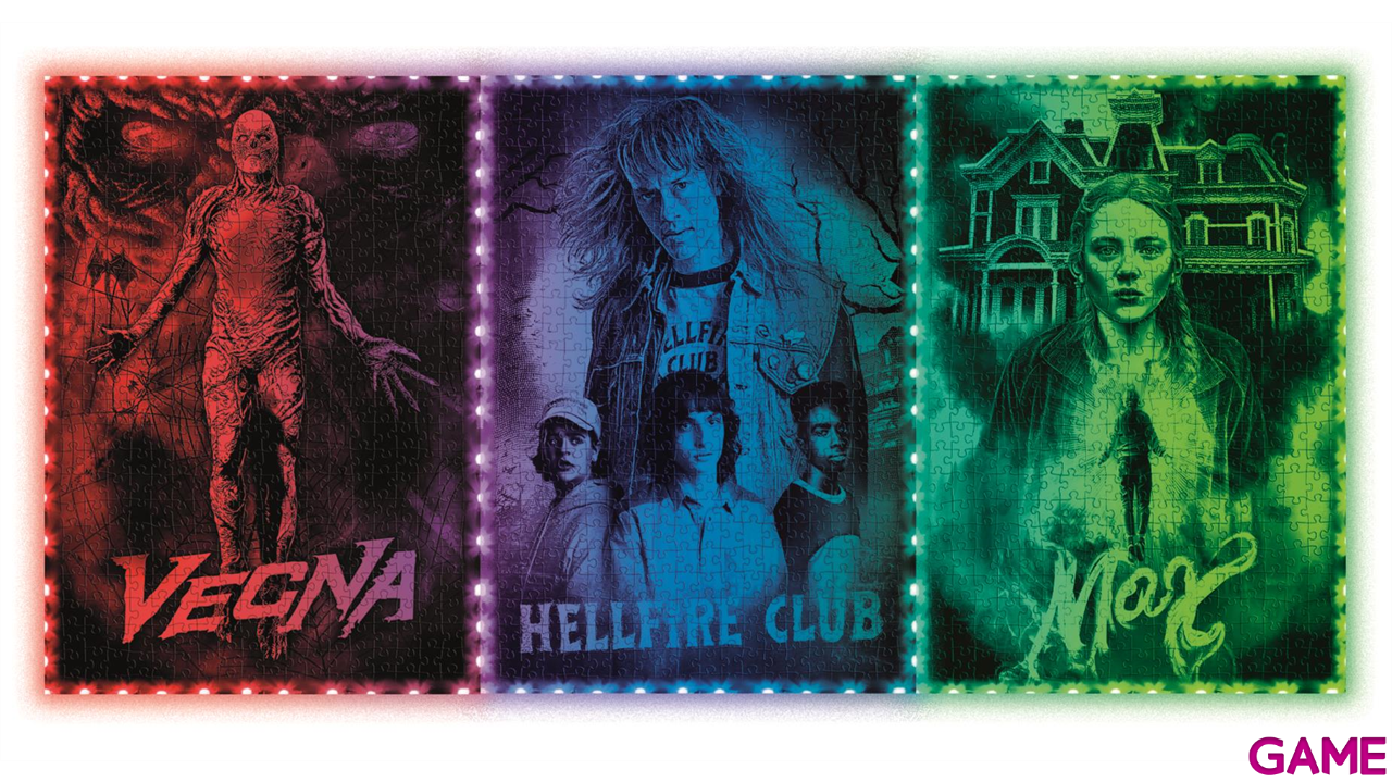 Puzzle con iluminacion y marco Stranger Things Vecna de 520 piezas-6