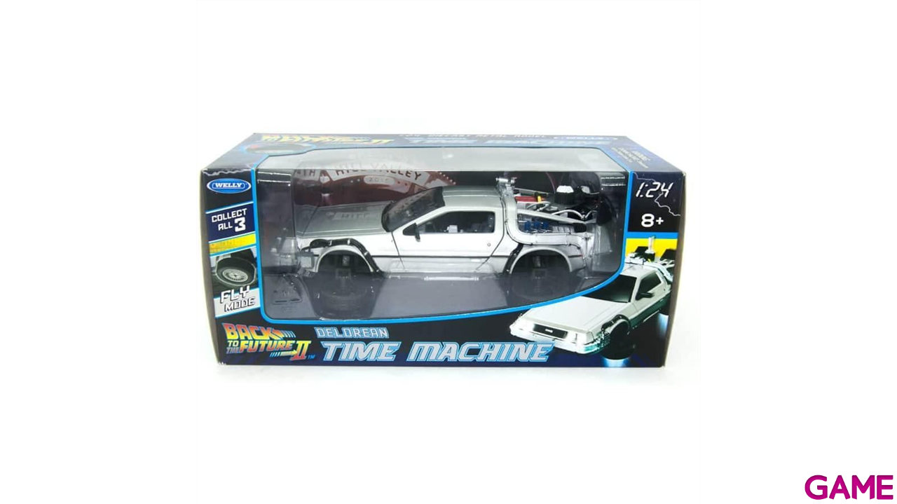 Replica Vehiculo Regreso al Futuro Delorean Versión Vuelo Escala 1/24-0