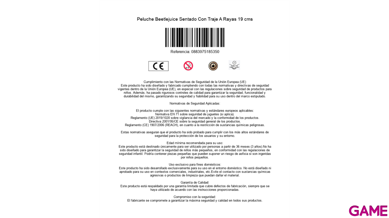 Peluche Bitelchus sentado de 20 cm-0