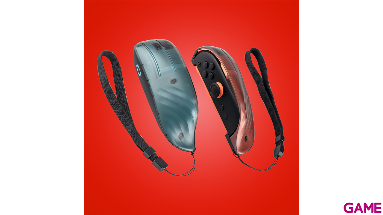 Set Adaptadores Joy-Con 2 para Ratón Rojo y Azul + Correas-9