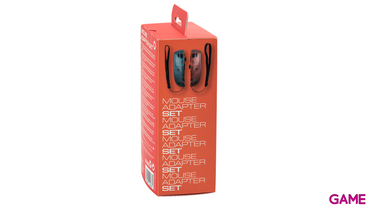 Set Adaptadores Joy-Con 2 para Ratón Rojo y Azul + Correas-13