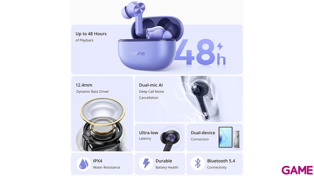 Realme Buds T200 Lite Storm Grey-8