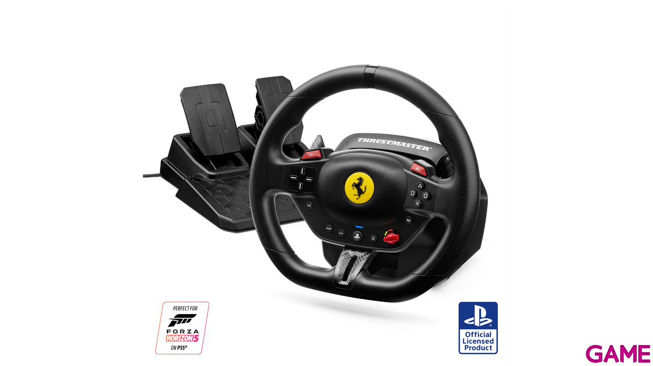Thrustmaster T98 Ferrari 296 GTB PC - PS5 - PS4 - Licencia PlayStation - Volante-1
