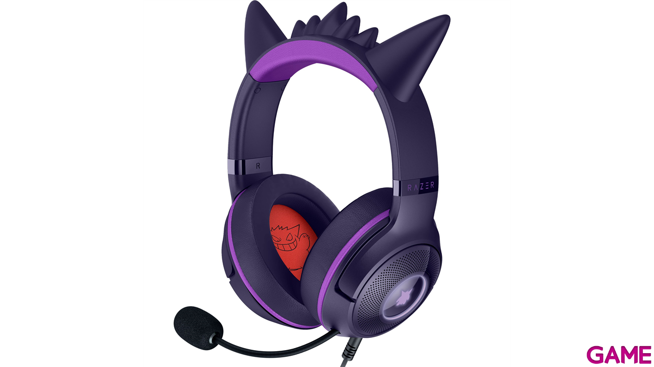 Razer Kraken Kitty V2 RGB Pokémon Gengar Edition PC - PS5 - PS4 - Auriculares Gaming-0