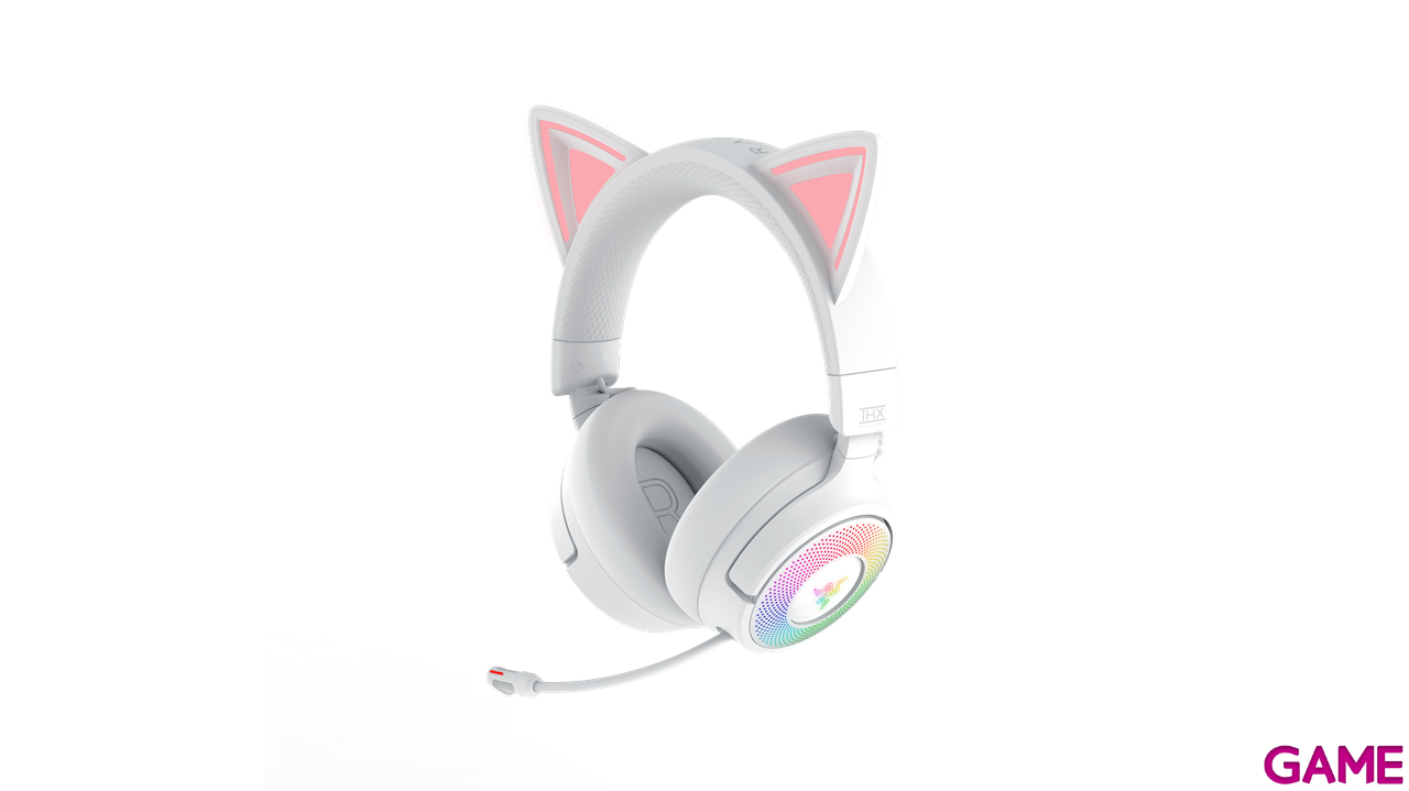 Razer Kraken Kitty V3 Pro Wireless Bluetooth White PC - PS5 - PS4 - Switch - Movil - Auriculares Gaming-5