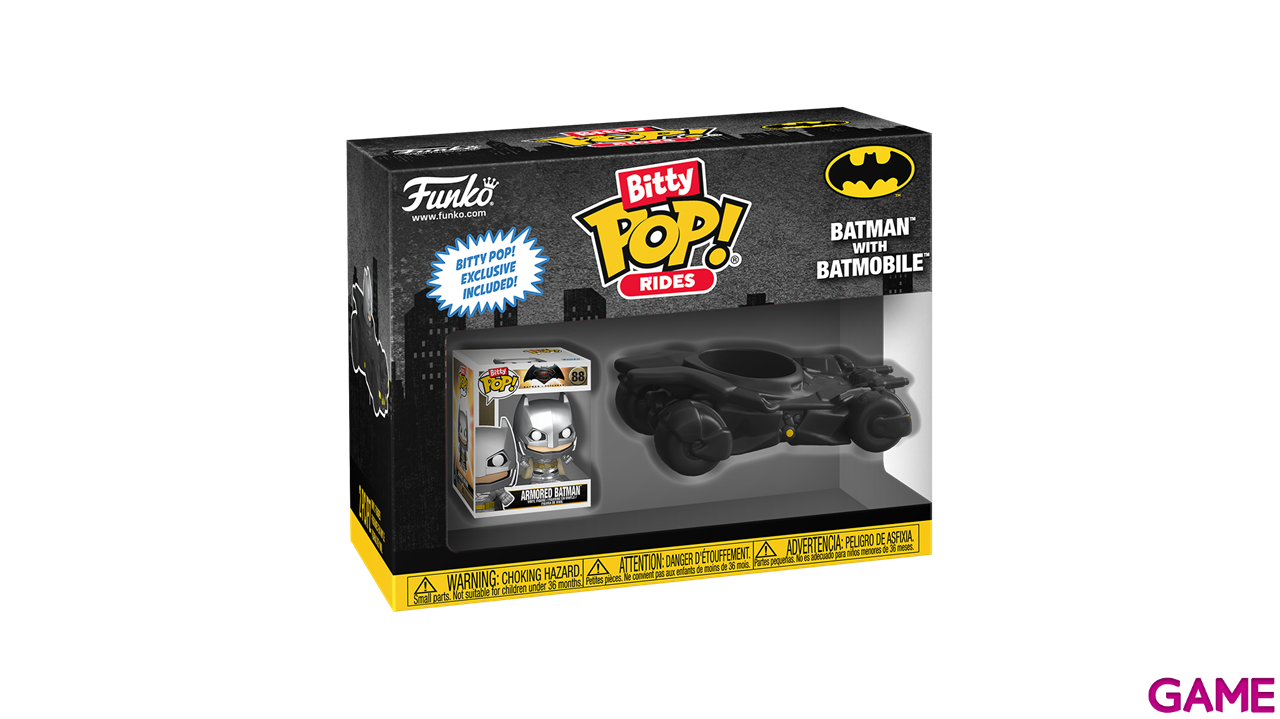 Figura Bitty POP Rides DC Batman y Batmovil-1
